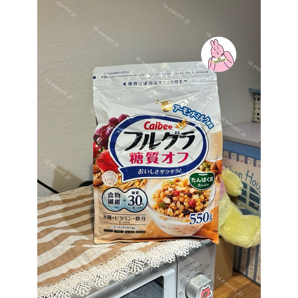 Ngũ Cốc Calbee, Ngũ Cốc Hoa Quả Calbee - Xách Tay Nhật Trắng 550g