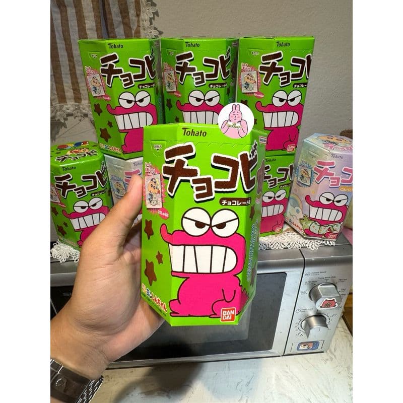 Bánh Snack Tohato Chocobi Shin-chan Hình Cậu Bé Bút Chì Xách Tay Nhật Vị Socola