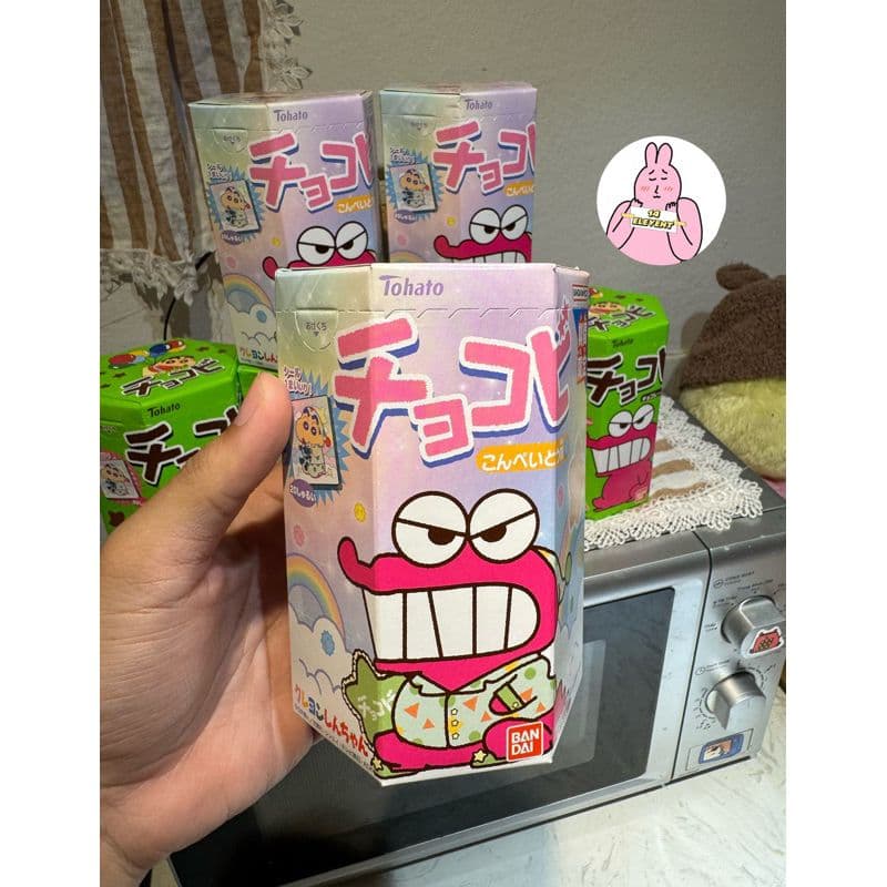 Bánh Snack Tohato Chocobi Shin-chan Hình Cậu Bé Bút Chì Xách Tay Nhật Vị kẹo Konpeito
