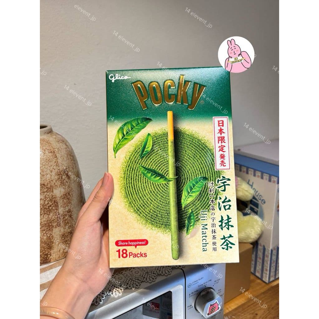 8-18 Gói Pocky Nhật Đủ Vị Matcha (18packs)