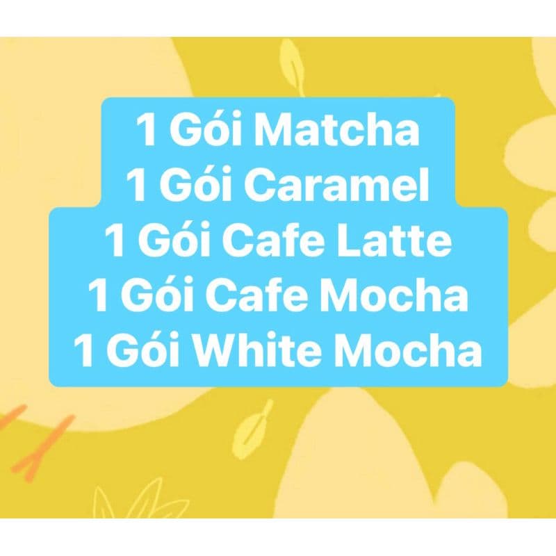 Matcha Trà Xanh - Starbucks Matcha Latte nội địa Nhật Bản có mix Set Mix 5 Vị